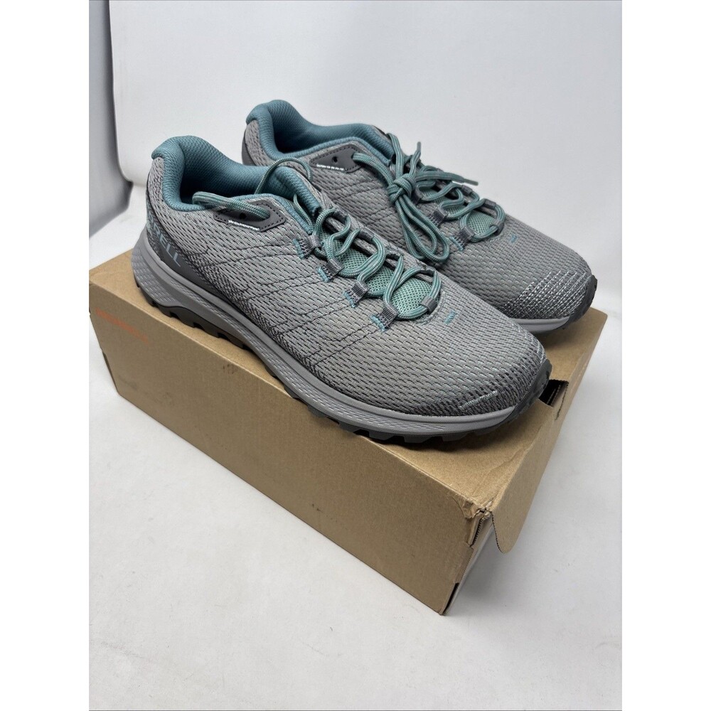 NIB Merrell Fly Strike Trail Running Shoes Women's Size 9.5 Paloma Grey
